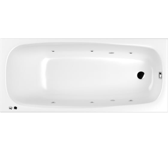 Ванна WHITECROSS Layla 170x75 "SOFT" (хром) 0102.170075.100.SOFT.CR