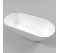 Ванна WHITECROSS Coral X 170x77 (белый глянец) искусственный камень 0203.170077.100