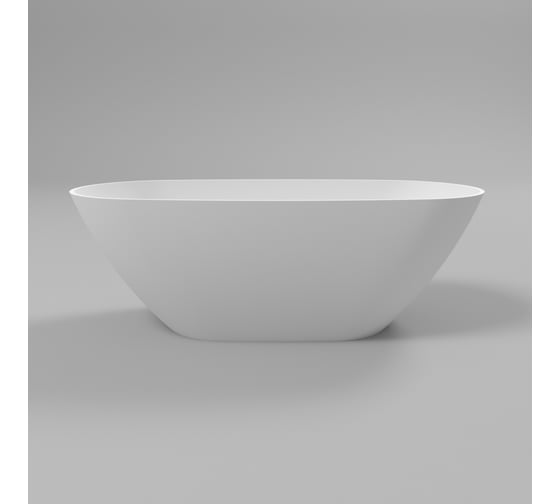 Ванна WHITECROSS Onyx D 160x75 (белый мат) искусственный камень 0207.160075.200