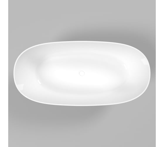 Ванна WHITECROSS Onyx A 160x75 (белый глянец) искусственный камень 0204.160075.100