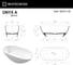 Ванна WHITECROSS Onyx A 160x75 (белый глянец) искусственный камень 0204.160075.100 7