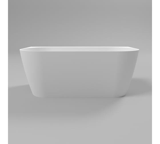 Ванна WHITECROSS Pearl B 155x78 (белый мат) искусственный камень 0215.155078.200