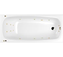 Ванна WHITECROSS Layla 180x80 "SMART" (золото) 0102.180080.100.SMART.GL