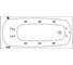 Ванна WHITECROSS Layla 180x80 "SMART" (золото) 0102.180080.100.SMART.GL 8