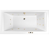Ванна WHITECROSS Savia Duo 170x80 "SMART" (золото) 0103.170080.100.SMART.GL
