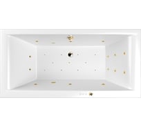 Ванна WHITECROSS Savia Duo 170x80 "ULTRA" (золото) 0103.170080.100.ULTRA.GL