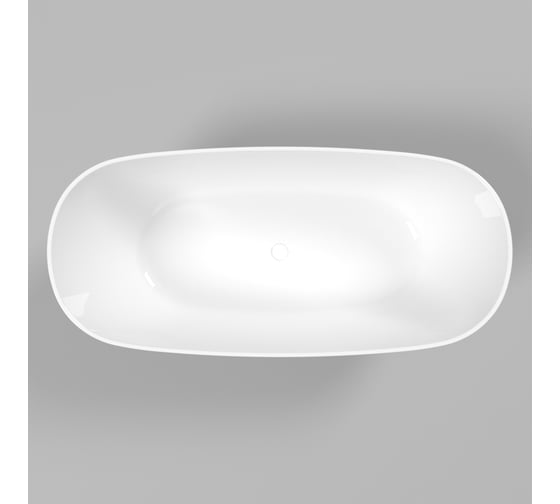 Ванна WHITECROSS Onyx C 160x75 (белый глянец) искусственный камень 0206.160075.100