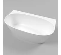 Ванна WHITECROSS Pearl A 155x80 (белый глянец) искусственный камень 0214.155080.100