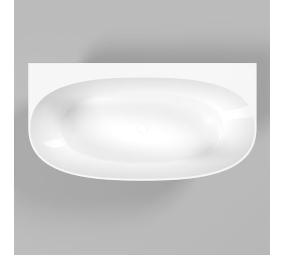 Ванна WHITECROSS Pearl A 155x80 (белый глянец) искусственный камень 0214.155080.100