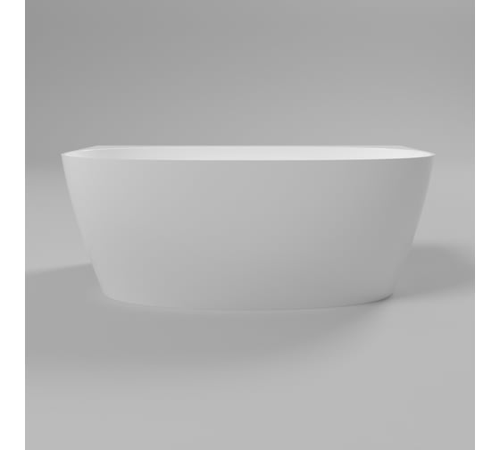 Ванна WHITECROSS Pearl A 155x80 (белый глянец) искусственный камень 0214.155080.100