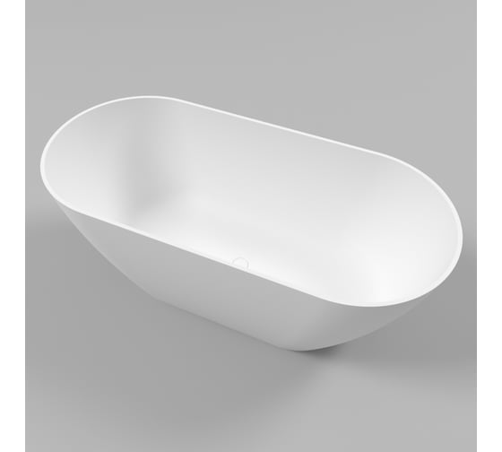 Ванна WHITECROSS Coral A 165x75 (белый мат) искусственный камень 0213.165075.200