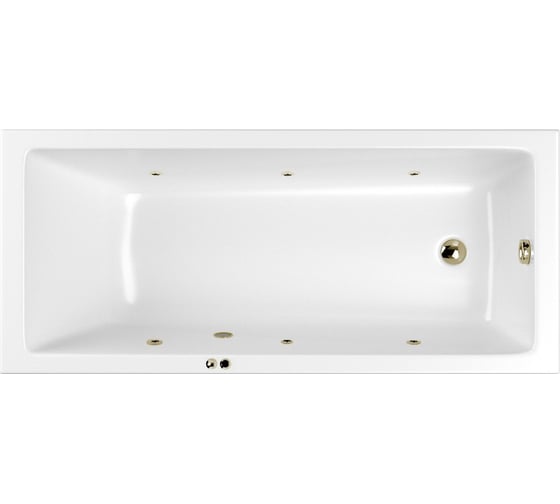 Ванна WHITECROSS Wave Slim 170x75 "SOFT" (бронза) 0111.170075.100.SOFT.BR