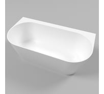 Ванна WHITECROSS Pearl B 155x78 (белый глянец) искусственный камень 0215.155078.100
