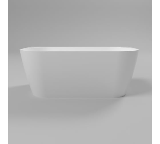 Ванна WHITECROSS Pearl B 155x78 (белый глянец) искусственный камень 0215.155078.100