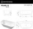 Ванна WHITECROSS Pearl B 155x78 (белый глянец) искусственный камень 0215.155078.100 7