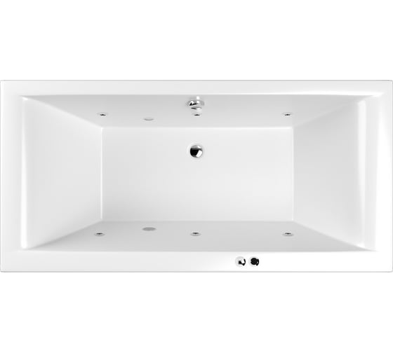 Ванна WHITECROSS Savia Duo 170x80 "SOFT" (хром) 0103.170080.100.SOFT.CR