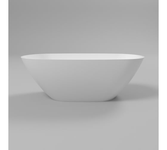 Ванна WHITECROSS Onyx D 160x75 (белый глянец) искусственный камень 0207.160075.100