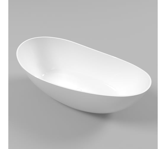 Ванна WHITECROSS Ruby 170x75 (белый глянец) искусственный камень 0202.170075.100