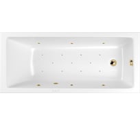 Ванна WHITECROSS Wave Slim 170x75 "RELAX" (золото) 0111.170075.100.RELAX.GL