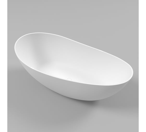 Ванна WHITECROSS Ruby 170x75 (белый мат) искусственный камень 0202.170075.200