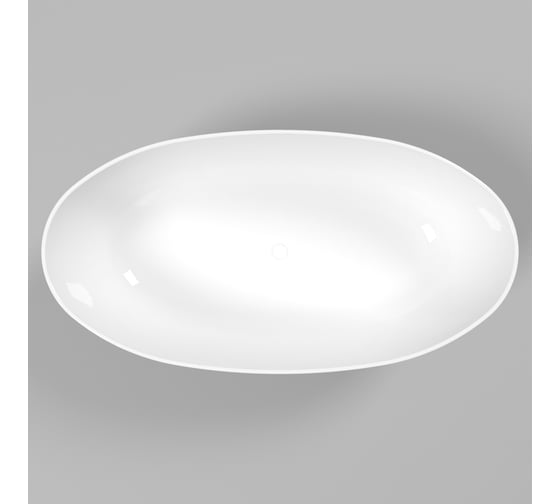 Ванна WHITECROSS Diamond 170x87 (белый глянец) искусственный камень 0201.170087.100