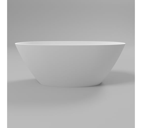 Ванна WHITECROSS Onyx B 160x75 (белый мат) искусственный камень 0205.160075.200