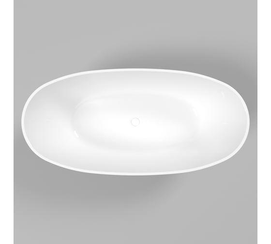 Ванна WHITECROSS Onyx B 160x75 (белый глянец) искусственный камень 0205.160075.100