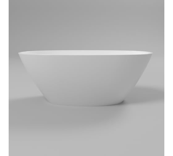 Ванна WHITECROSS Onyx B 160x75 (белый глянец) искусственный камень 0205.160075.100