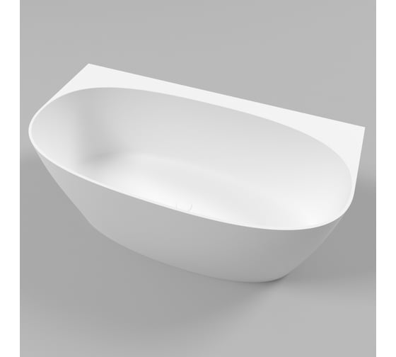 Ванна WHITECROSS Pearl A 155x80 (белый мат) искусственный камень 0214.155080.200