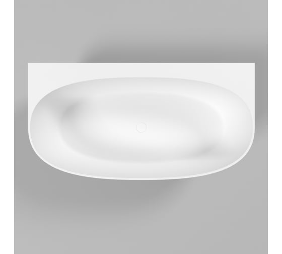 Ванна WHITECROSS Pearl A 155x80 (белый мат) искусственный камень 0214.155080.200