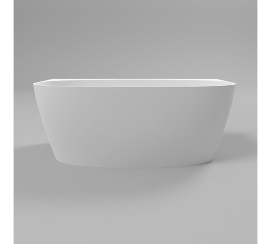 Ванна WHITECROSS Pearl A 155x80 (белый мат) искусственный камень 0214.155080.200