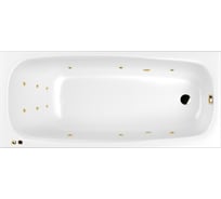 Ванна WHITECROSS Layla 180x80 "LINE" (золото) 0102.180080.100.LINE.GL