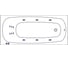Ванна WHITECROSS Layla 180x80 "LINE" (золото) 0102.180080.100.LINE.GL 7