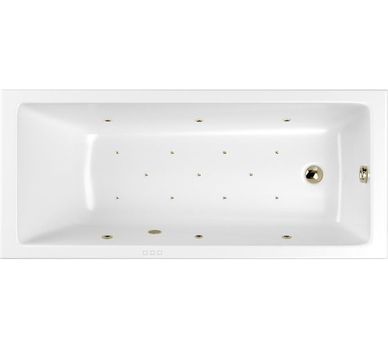 Ванна WHITECROSS Wave Slim 160x80 "RELAX" (бронза) 0111.160080.100.RELAX.BR