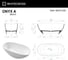 Ванна WHITECROSS Onyx A 160x75 (белый мат) искусственный камень 0204.160075.200 7