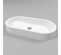 Умывальник WHITECROSS Malachite D 70x35 см, белый матовый, искусственный камень 0724.070035.200