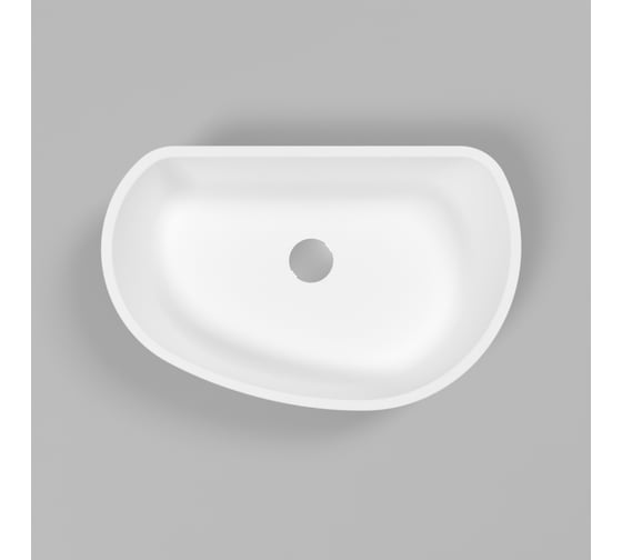 Умывальник WHITECROSS Ametrine 60x37 см, белый матовый, искусственный камень 0718.060037.200