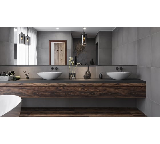 Умывальник WHITECROSS Aquamarine 56x35 см, белый глянец, искусственный камень 0715.056035.100