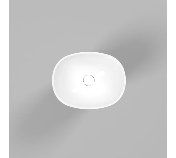 Умывальник WHITECROSS Stella 50x40 см, белый глянец, искусственный камень 0707.050040.100