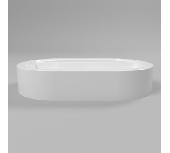 Умывальник WHITECROSS Malachite C 55x35 см, белый глянец, искусственный камень 0723.055035.100