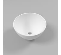 Умывальник WHITECROSS Amethyst D=50 см, белый матовый, искусственный камень 0711.050050.200