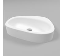 Умывальник WHITECROSS Moonstone D 50x35 см, белый матовый, искусственный камень 0730.050035.200