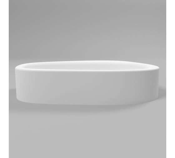 Умывальник WHITECROSS Moonstone D 50x35 см, белый матовый, искусственный камень 0730.050035.200