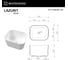 Умывальник WHITECROSS Lazurit 50x40 см, белый глянец, искусственный камень 0713.050040.100 4