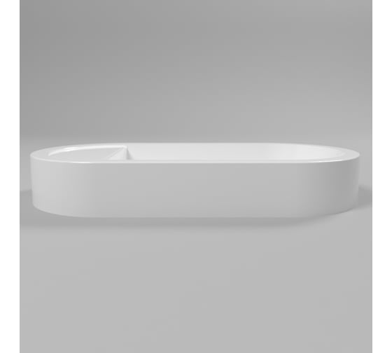 Умывальник WHITECROSS Malachite E 70x35 см, белый глянец, искусственный камень 0725.070035.100