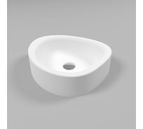 Умывальник WHITECROSS Moonstone A 40x35 см, белый матовый, искусственный камень 0727.040035.200