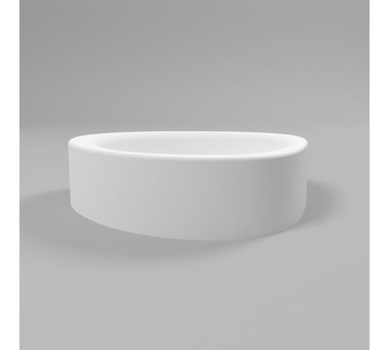 Умывальник WHITECROSS Moonstone A 40x35 см, белый матовый, искусственный камень 0727.040035.200