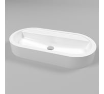 Умывальник WHITECROSS Malachite F 70x35 см, белый глянец, искусственный камень 0726.070035.100