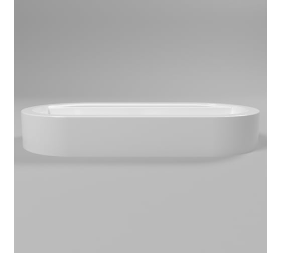 Умывальник WHITECROSS Malachite F 70x35 см, белый глянец, искусственный камень 0726.070035.100