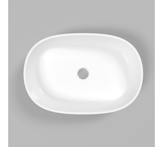 Умывальник WHITECROSS Opal 56x38 см, белый глянец, искусственный камень 0709.056038.100